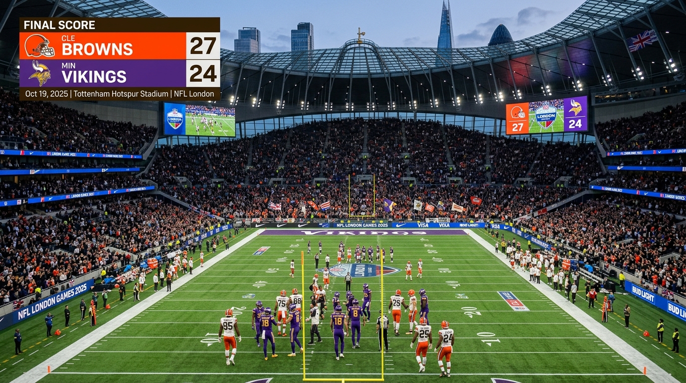 Minnesota Vikings vs Cleveland Browns Match Player Stats
